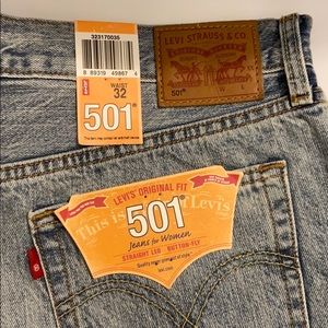 Distressed Levi jean shorts. BRAND NEW